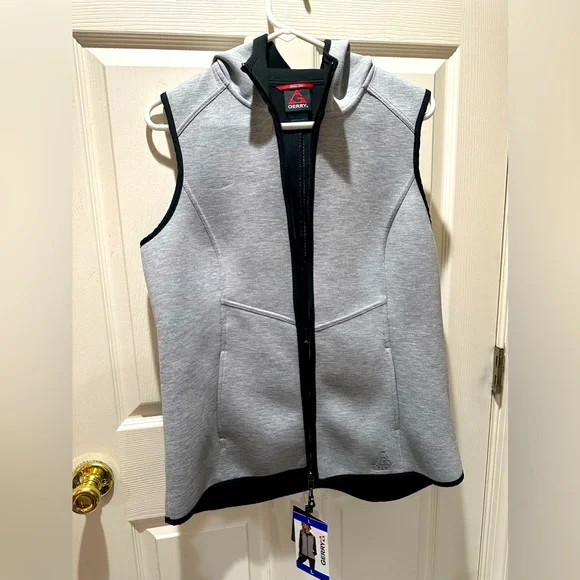 New Gerry Ladies' Lightweight Knit Vest Hooded in Light Heather Grey NWT - Picture 13 of 15